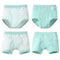 Boys 4 Pcs Soft Organic Cotton Briefs And Boxers Set-Green-3T-JadeMoghul Inc.