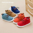 Boys Comfortable Lace Up Suede Shoes-Brown-7.5-JadeMoghul Inc.