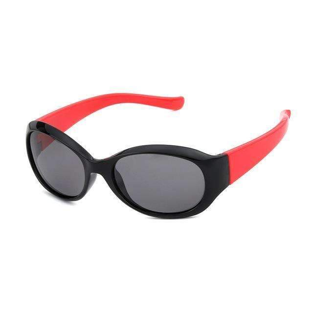 Boys Fashion Polarized Sports Sunglasses With UV 400 Protection-C1 Black Red-JadeMoghul Inc.