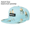Boys Fruit Pattern Snapback Baseball Cap-Adult Sky BoLuo-JadeMoghul Inc.