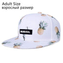 Boys Fruit Pattern Snapback Baseball Cap-Adult White BoLuo-JadeMoghul Inc.