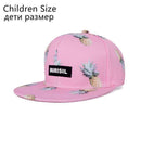 Boys Fruit Pattern Snapback Baseball Cap-Children Pink BoLuo-JadeMoghul Inc.