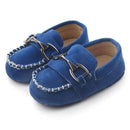 Boys Handsome Suede Buckled Loafers-Blue-1-JadeMoghul Inc.