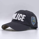 Boys High Quality Cotton Embroidered Police Baseball Caps-Dark Grey-JadeMoghul Inc.
