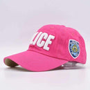 Boys High Quality Cotton Embroidered Police Baseball Caps-Rose-JadeMoghul Inc.