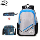 Boys Large Capacity Waterproof Multi pocket Backpack Set-C6-JadeMoghul Inc.