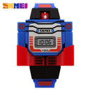 Boys LED Digital Detachable Robot Transformation Wristwatch-Blue-JadeMoghul Inc.