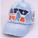 Boys New High Quality Distressed Denim Embroidered Baseball Hat-Kid 4-JadeMoghul Inc.