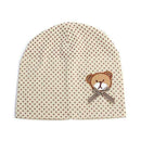 Boys Polka Dot Bear Print Cotton Beanie Hat-QY-JadeMoghul Inc.