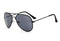 Boys Reflector Aviator Sunglasses With 100%UV Protection-C4 Black frame Grey-JadeMoghul Inc.