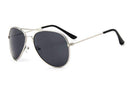 Boys Reflector Aviator Sunglasses With 100%UV Protection-C5 Silver frame Grey-JadeMoghul Inc.