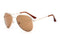 Boys Reflector Aviator Sunglasses With 100%UV Protection-C6 Gold frame brown-JadeMoghul Inc.