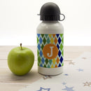 Boys Stain Glass Window Personalized Water Bottles