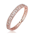Bracelets Popular Hot Sale Rhinestone Decoration Hollow Rose Gold Female Bangle TIY