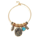 Bracelets Vintage Pattern Women Anti-gold Alloy Leaf Life-tree Design Charm Bracelet TIY