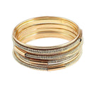 Women Vintage Boho Style Multilayer Metal Bangles