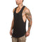 Brand mens sleeveless t shirts Summer Cotton Male Tank Tops gyms Clothing Bodybuilding Undershirt Golds Fitness tanktops tees-Black-L-JadeMoghul Inc.