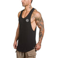 Brand mens sleeveless t shirts Summer Cotton Male Tank Tops gyms Clothing Bodybuilding Undershirt Golds Fitness tanktops tees-black08-L-JadeMoghul Inc.