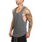 Brand mens sleeveless t shirts Summer Cotton Male Tank Tops gyms Clothing Bodybuilding Undershirt Golds Fitness tanktops tees-Dark Grey-L-JadeMoghul Inc.