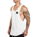 Brand mens sleeveless t shirts Summer Cotton Male Tank Tops gyms Clothing Bodybuilding Undershirt Golds Fitness tanktops tees-white03-L-JadeMoghul Inc.