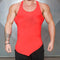 Brand Solid Color Clothing Gyms tank top men Fitness Sleeveless Shirt Cotton blank Muscle vest Bodybuilding Stringer Tanktop-Red-L-JadeMoghul Inc.