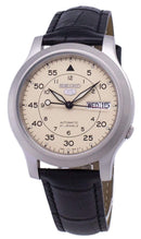 Branded Watches Seiko 5 Military SNK803K2-SS1 Automatic Black Leather Strap Men's Watch Seiko