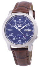 Branded Watches Seiko 5 Military SNK807K2-SS2 Automatic Brown Leather Strap Men's Watch Seiko