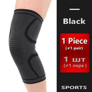Breathable warmth Kneepad winter sports safety Knee Pads Training Elastic Knee Support knee protect 1pcs-Black-L-JadeMoghul Inc.