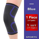 Breathable warmth Kneepad winter sports safety Knee Pads Training Elastic Knee Support knee protect 1pcs-Blue-L-JadeMoghul Inc.