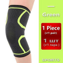 Breathable warmth Kneepad winter sports safety Knee Pads Training Elastic Knee Support knee protect 1pcs-Green-L-JadeMoghul Inc.