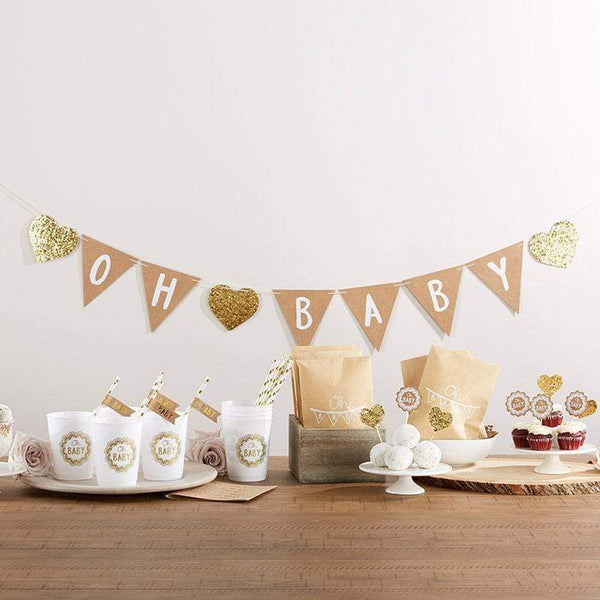 Bridal Shower Decorations Oh Baby Rustic 73-piece Baby Shower Kit Kate Aspen