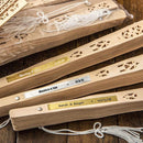 Bridal Shower Decorations Personalized Hand Fans Intricately carved Sandalwood Fans - Party Favors Fashioncraft