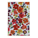 Bright Floral Pattern Nylon Area Rug With Latex Backing, Medium, Multicolor-Rugs-Multicolor-Nylon & Latex Backing-JadeMoghul Inc.