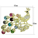 Brooches Brooch For Women LO2770 Flash Gold White Metal Brooches with Crystal Alamode Fashion Jewelry Outlet