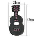 Brooches Brooch Jewelry LO2895 Ruthenium White Metal Brooches with Top Grade Crystal Alamode Fashion Jewelry Outlet