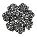 Brooch Jewelry LO2919 Ruthenium White Metal Brooches with Top Grade Crystal
