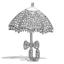 Brooch Jewelry LO2936 Imitation Rhodium White Metal Brooches with Crystal
