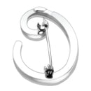 Brooch Jewelry LOA1361 Rhodium Brass Brooches with Top Grade Crystal