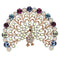 Brooch LO2849 Flash Rose Gold White Metal Brooches with Top Grade Crystal