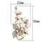 Brooch LO2853 Flash Rose Gold White Metal Brooches with Synthetic