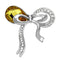 Brooches and Pins LO2846 Imitation Rhodium White Metal Brooches with Synthetic