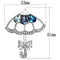 Brooches and Pins LO2854 Imitation Rhodium White Metal Brooches with Synthetic