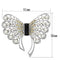 Brooches and Pins LO2868 Imitation Rhodium White Metal Brooches with Synthetic