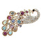 Gold Brooch LO2932 Flash Rose Gold White Metal Brooches with Crystal