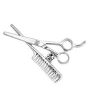 Hair Brooch LO2767 Imitation Rhodium White Metal Brooches with Crystal