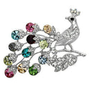 Brooches Hair Brooch LO2769 Imitation Rhodium White Metal Brooches with Crystal Alamode Fashion Jewelry Outlet