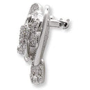 Swarovski Brooch 1W126 Imitation Rhodium Brass Brooches with CZ