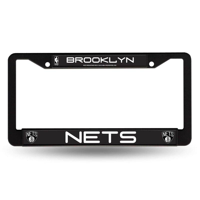 Chrome License Plate Frames Brooklyn Nets Black Chrome Frame