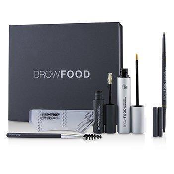 BrowFood Brow Transformation System - # Brunette (Light/Medium) - 5pcs-Make Up-JadeMoghul Inc.