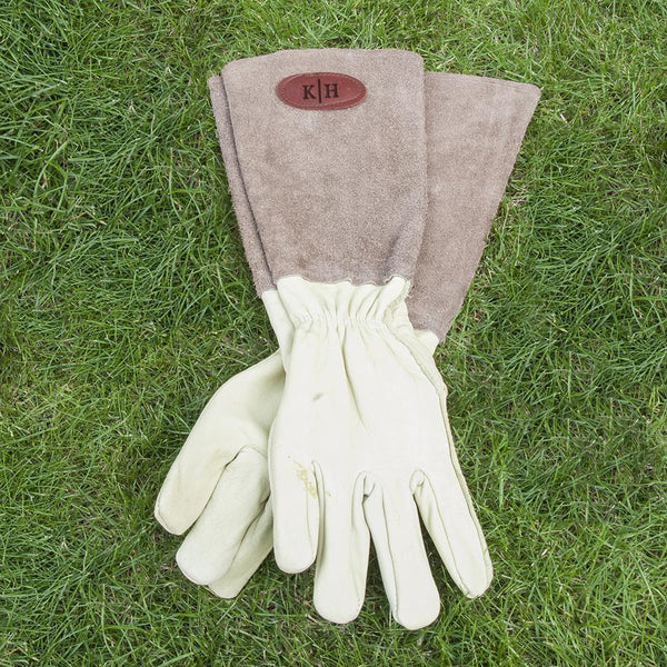 Christmas Presents Brown Leather Gardening Gloves